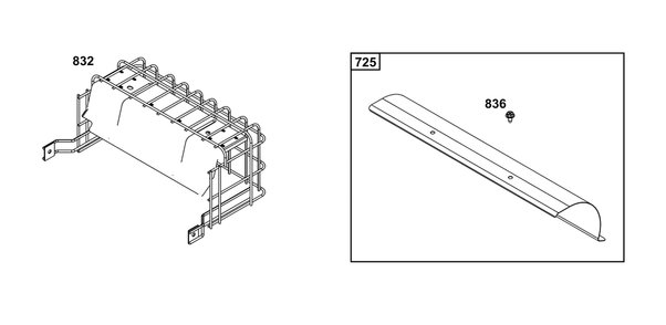 Model 29, 30, 35 And 38 Engine Accessories Catalog / Muffler Guards And Shields Diagram and Parts List for 305446-0639-F1  Briggs and Stratton Engine